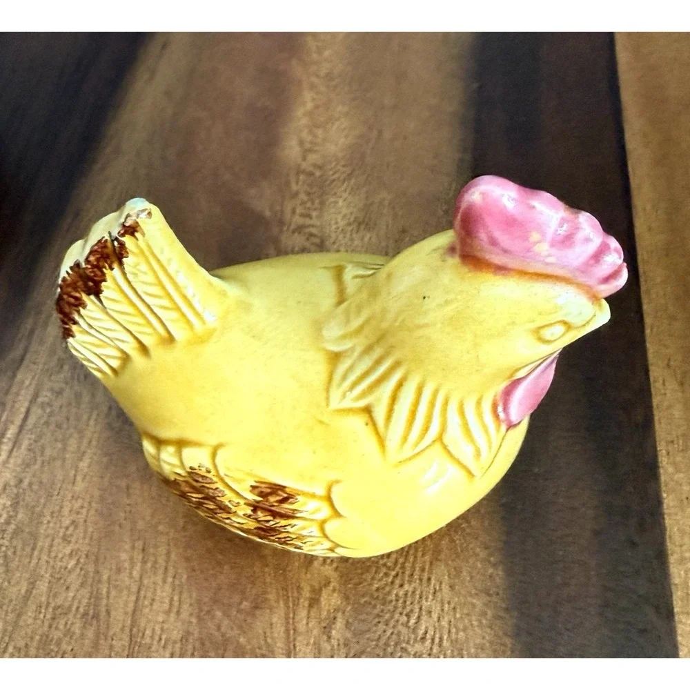 Vintage‎ Rooster Napkin Holder Salt Pepper Set Chicken Japan Farmhouse Davar